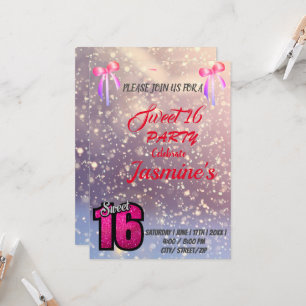 sweet 16 INVITATOIN Invitation