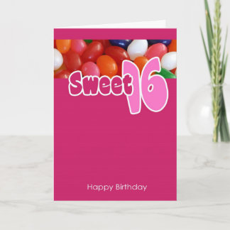 Sweet 16 Jelly Beans Card