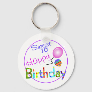 Sweet 16 key ring