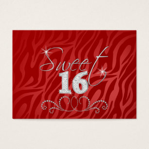 Sweet 16 Mini Birthday Invitations