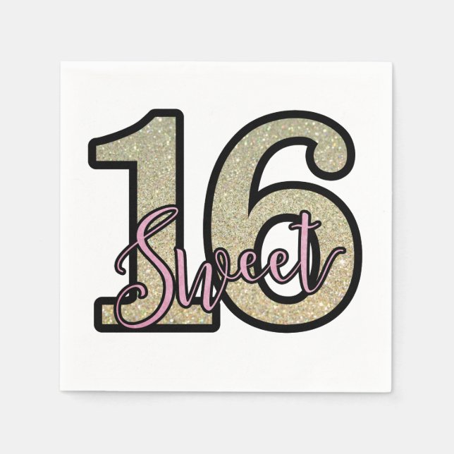 Sweet 16 napkin (Front)