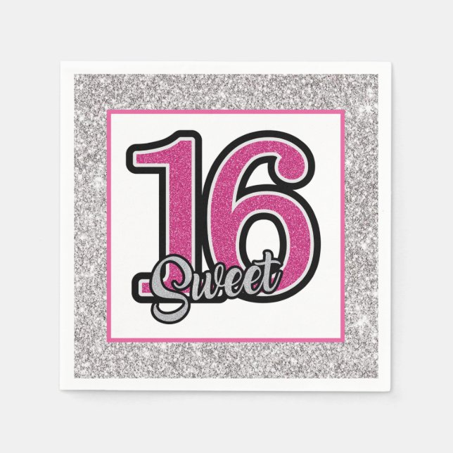 Sweet 16 napkin (Front)