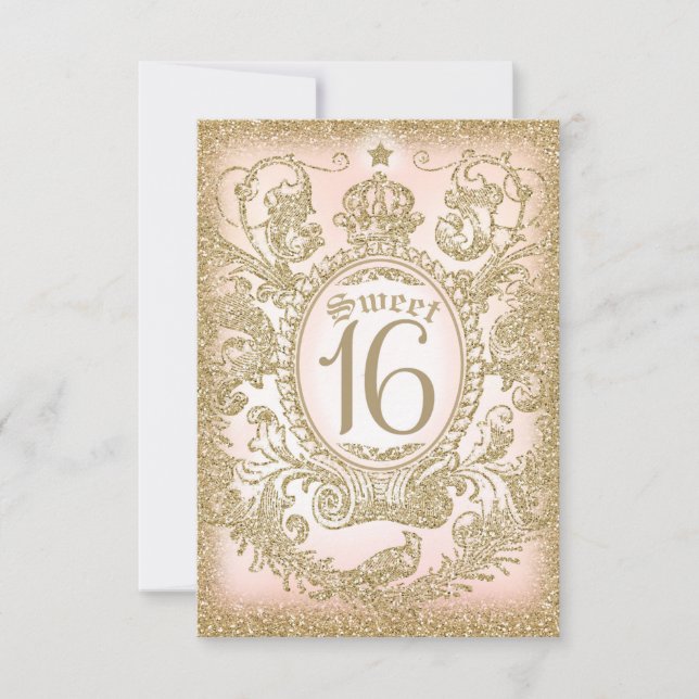 Sweet 16 Once Upon a Time Princess NO RSVP (Front)