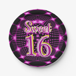 Sweet 16 paper plate