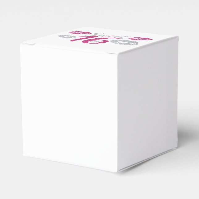 Sweet 16 Party Favour Box (Front Side)