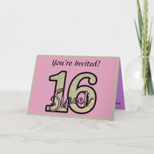 Sweet 16 Party Invitation Customise Birthday Party