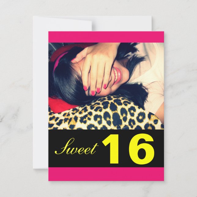 Sweet 16 Party Invitations (Front)