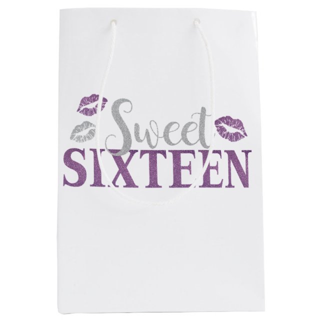 Sweet 16 Party  Medium Gift Bag (Front)