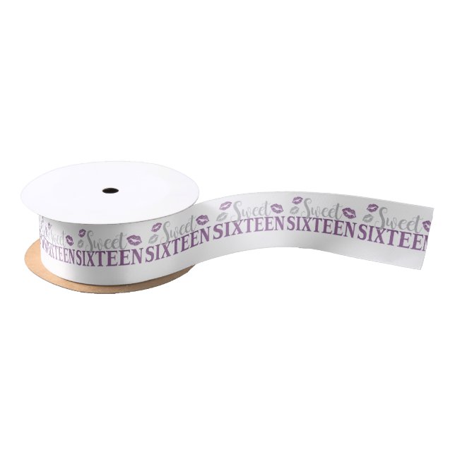 Sweet 16 Party Satin Ribbon (Spool)