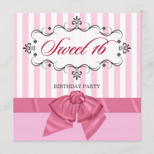 Sweet 16 - Personalised Birthday Party Invitations