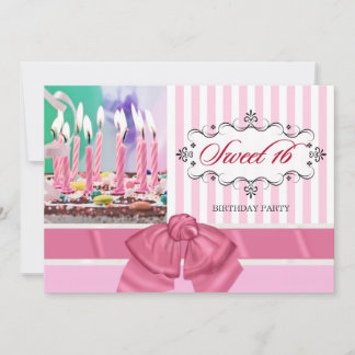 Sweet 16 - Personalised Birthday Party Invitations