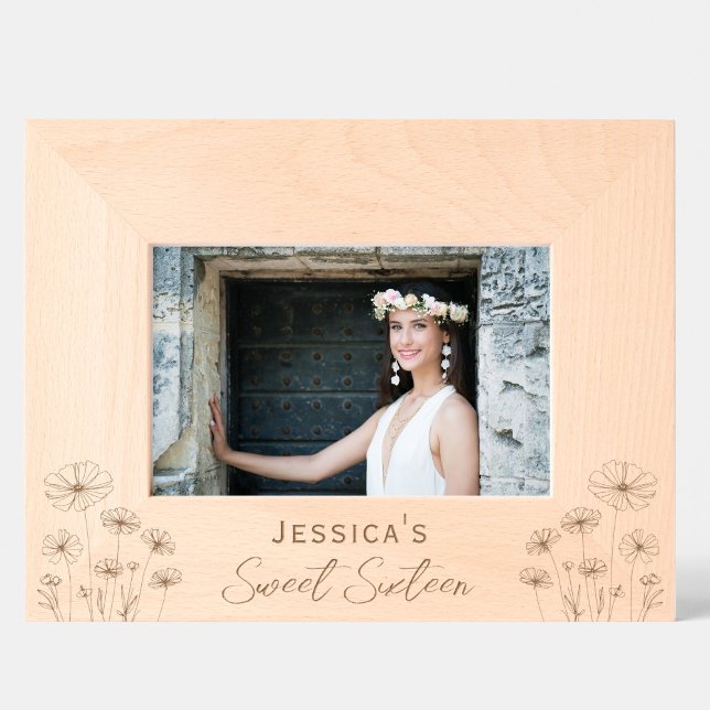 Sweet 16 Personalised Engraved Photo Frame (Creator Uploaded)