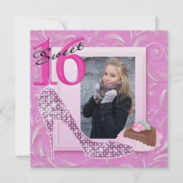 Sweet 16 Photo Invite - SRF (Front)