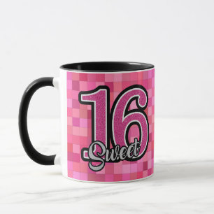 Sweet 16 Photo Pink Birthday Coffee Super Cute Cup