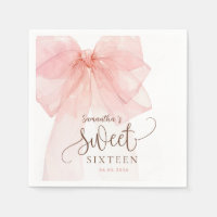 Sweet 16 Pink Bow Birthday party