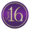 Sweet 16 Purple/Gold Envelope Seal Stickers