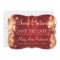Sweet 16 "Save The Date" Sparkling Lights Red Gold