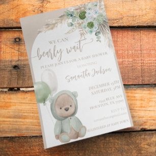 Sweet 16 Sixteen Birthday Party Boho Floral Dress  Invitation