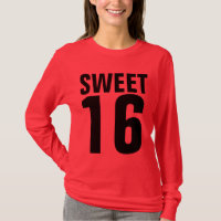 SWEET 16 SIXTEEN BIRTHDAY T-SHIRTS