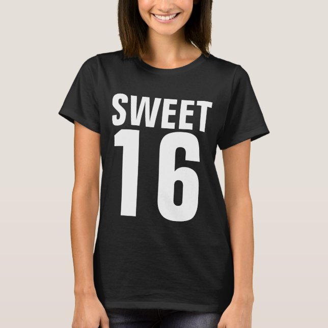 SWEET 16 SIXTEEN BIRTHDAY T-SHIRTS (Front)