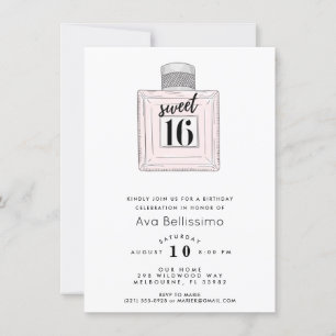 Sweet 16 Sixteenth Birthday Party Photo Invitation
