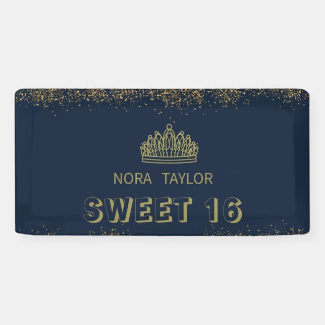 "Sweet 16 Soirée: Glam, Glitz, and Good Times! Banner (Horizontal)
