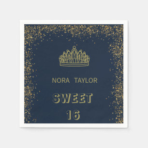 "Sweet 16 Soirée: Glam, Glitz, and Good Times!" Napkin