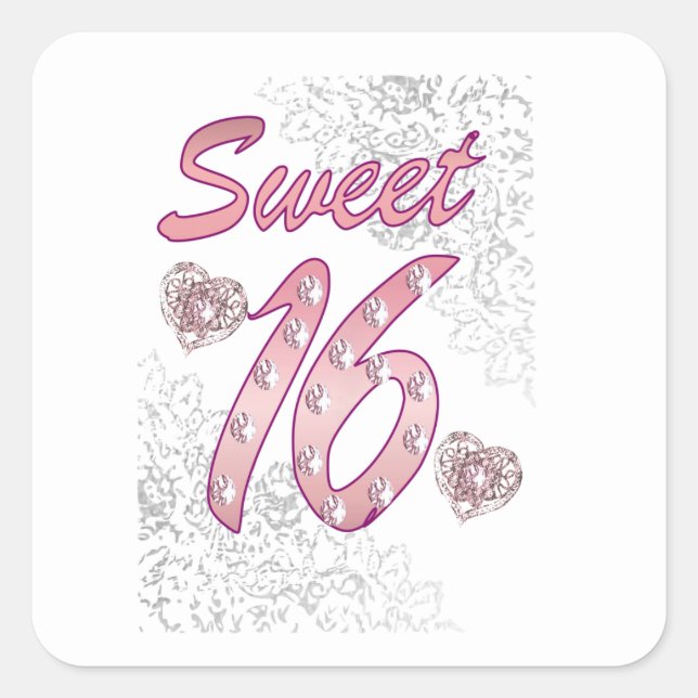 Sweet 16 Sticker (Front)