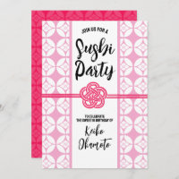 Sweet 16 Sushi party 花菱七宝紋 Hanabishi Shippo