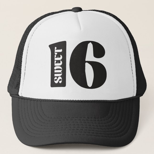 Sweet 16 trucker hat (Front)