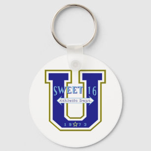 Sweet 16 University Athletic Department Key Ring
