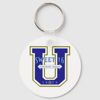 Sweet 16 University Athletic Department Key Ring