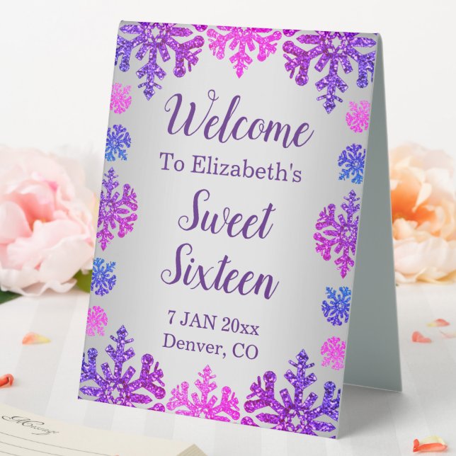 Sweet 16 Winter Snowflake Birthday (In SItu (Wedding))