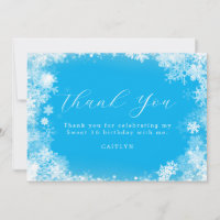 Sweet 16 Wonderland Snowflake Blue