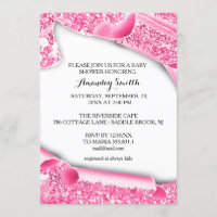 Sweet 16th 15th Graduate pink glitter 3d frame