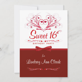 Sweet 16th Birthday Party Invitations
