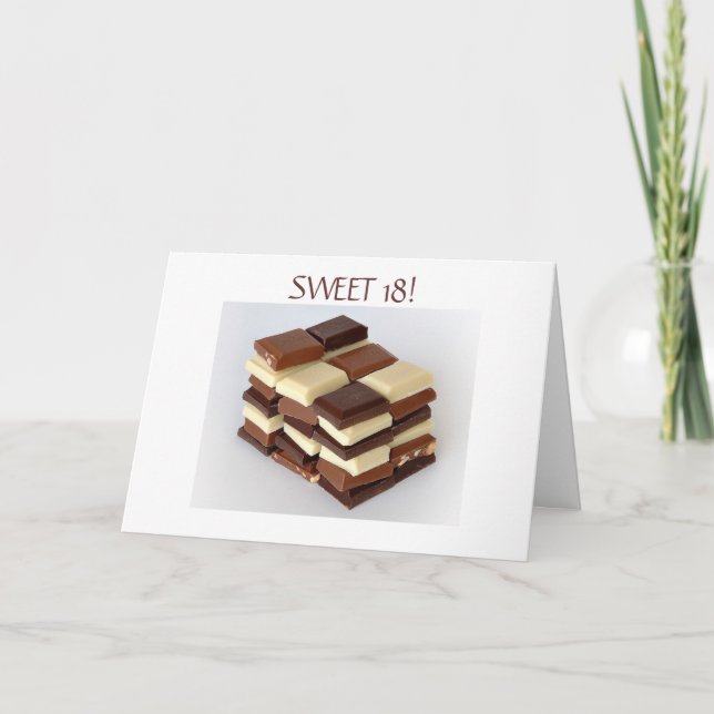 SWEET 18! BIRTHDAY WISHES CARD (Front)