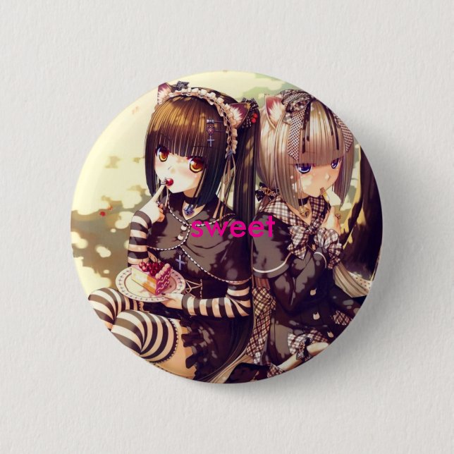 sweet 6 cm round badge (Front)