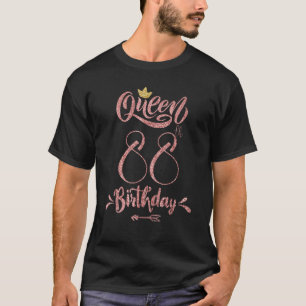 Sweet 88th Birthday Women Queen Crown 88 Year Old  T-Shirt