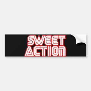 Sweet Action College Retro 80s Humour Bumper Sticker