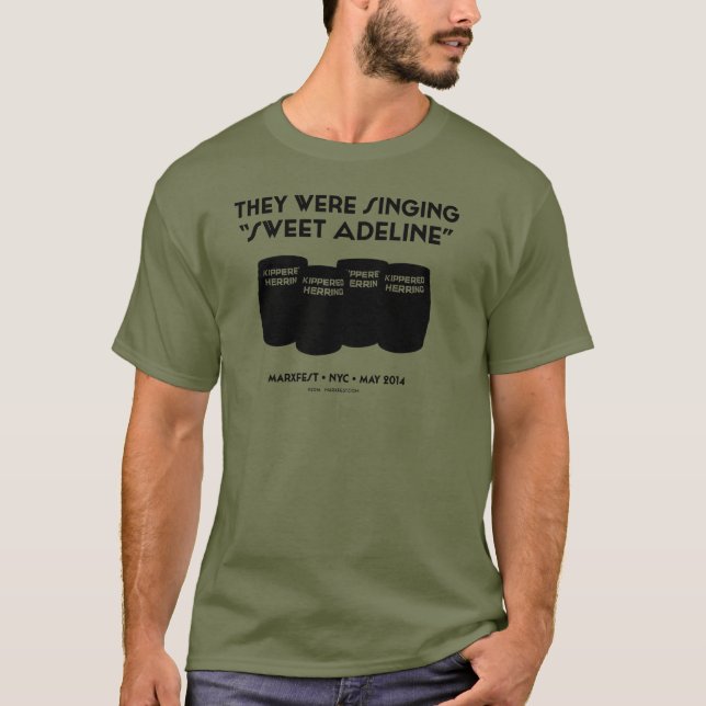 "Sweet Adeline" Unisex Tee (Fatigue Green) (Front)