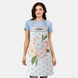 Sweet Adenium Desert Rose Floral Mother’s Day Gift Apron