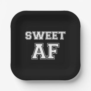 SWEET AF PAPER PLATE