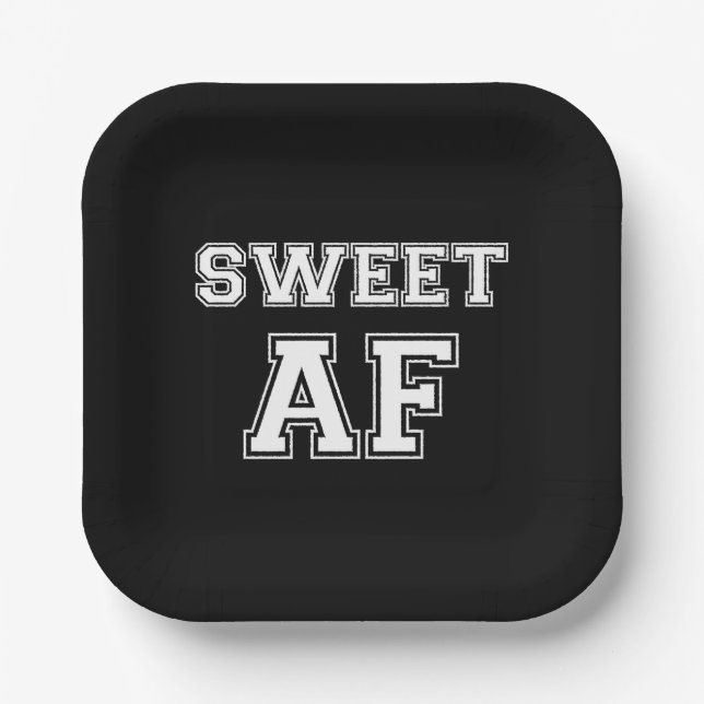 SWEET AF PAPER PLATE (Front)