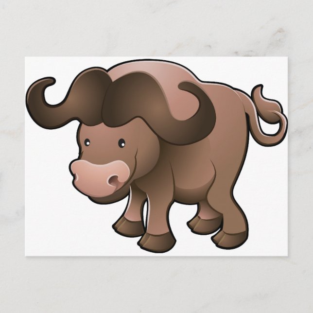 Sweet African cape buffalo Postcard (Front)