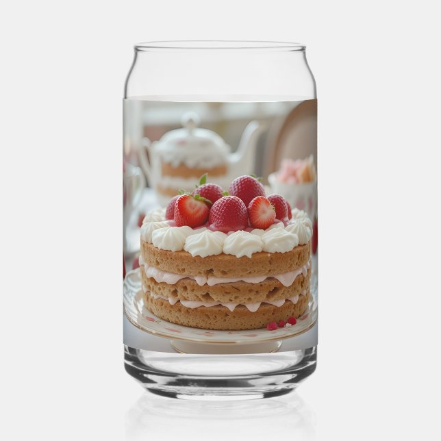 Sweet Afternoon Tea Time Can Glass (Back)
