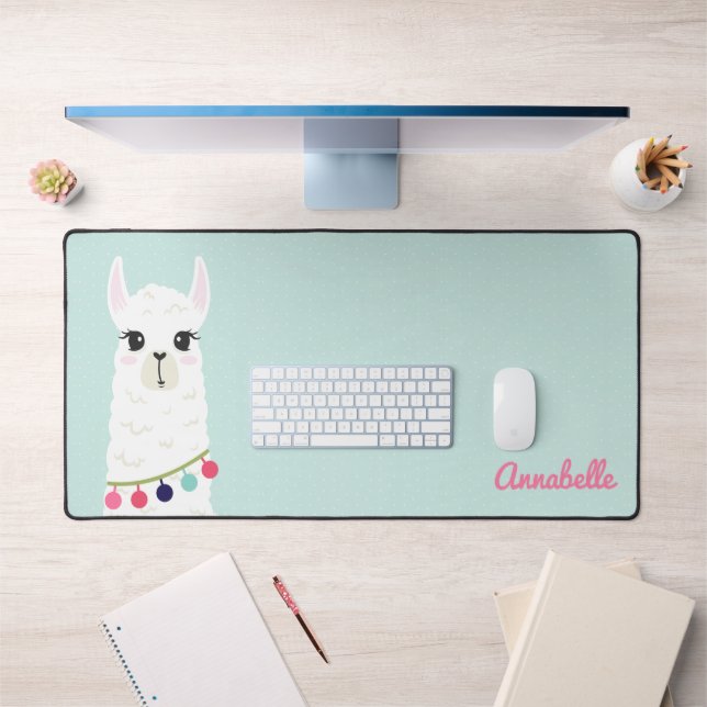 Sweet Alpaca Personalised  Desk Mat (Office 1)