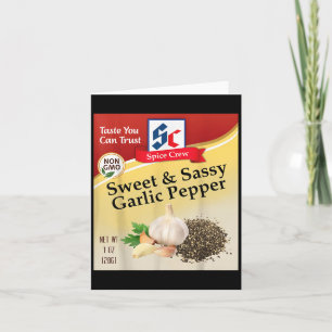 Sweet & Sy Garlic Pepper Condiment Sce Group M Card