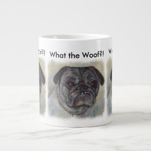 SWEET AND CUTE PUG LARGE COFFEE MUG