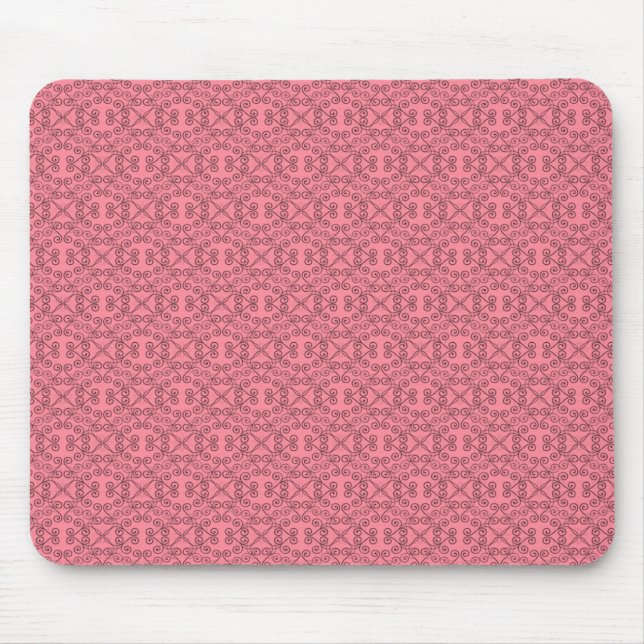 Sweet and Dainty Mousepad, Watermelon Pink Mouse Pad (Front)